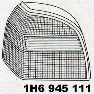 Rücklicht / Rückleuchte / Heckleuchte > VW Golf 3 [ 1H0 / RFL ] - ( 9.91 - 8.96