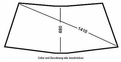 NEU + Windschutzscheibe > VW Passat / Santana ( 32B > klar ] (9.80-8.88) 321845101 F