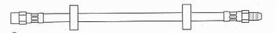 NEU + Bremsschlauch [ M10 x 1 x 335 ] > univ. > VW / Audi / Seat / Skoda / BMW /