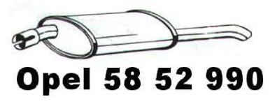 NEU + Endschalldämpfer > Opel Astra F [ 1.4 / 1.6 - 16V / 1.7TD / TDS / 1.8 / 2.
