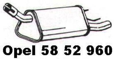 NEU + Endschalldämpfer > Opel Corsa B [ 1.2 / 1.4 / 1.5D / TD ] - ( GM / Vauxhal
