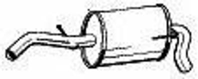 NEU + Endschalldämpfer > Seat Arosa [ 1.0 / 1.4 ] - VW Lupo [ 1.0 ] - ( VAG / VW