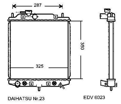 NEU + Kühler > Daihatsu Move [ Efi > 0.9 > Automatic ] - ( Daihatsu > 9.96 - 8.x