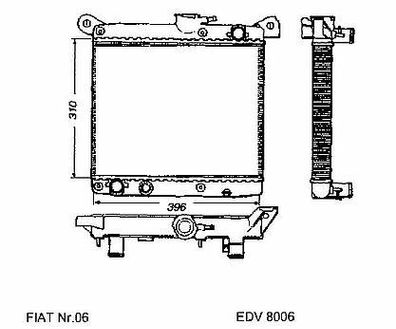 NEU + Kühler > Fiat 127 [ CL / LS / Rustica > 1.0 / 1.05 > Schaltgetriebe ] - (