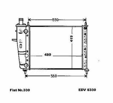 NEU + Kühler > Fiat Brava [ 1.2 - 16V / 1.6 - 16V Schaltgetriebe ] - ( 9.98 - 8.