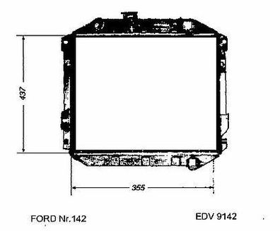 NEU + Kühler > Ford Escort RS / MK 2 ( 1.6 / KL > Schaltgetriebe ] - 6078971 AL