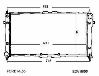 NEU + Kühler > Ford Probe ( 2.5 - 24V / 3.0 - 24V > SG ] ( 9.92 - ) F32Z8005C