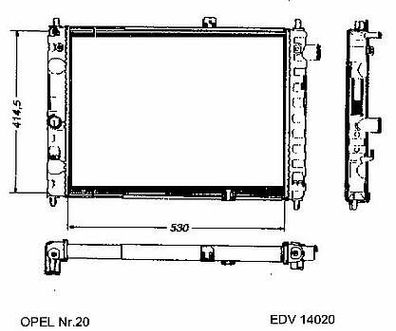 NEU + Kühler > Oldsmobile Firenza [ 1.6 / 1.8 E / 2.0 E > Schaltgetriebe ] - ( 9