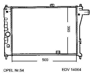 NEU + Kühler > Oldsmobile Firenza [ 2.0 E > Schaltgetriebe ] - ( 9. xx - 8. xx ) -