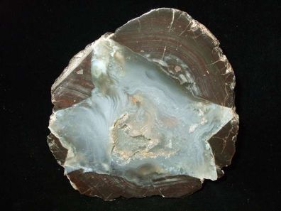 Achat Chalcedon Thunderegg Porphyrgeode Anschliff USA/ Oregon -Mineralien Heilsteine