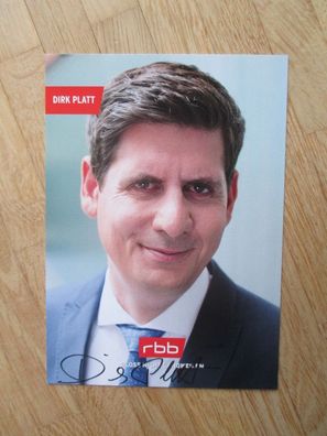RBB Fernsehmoderator Dirk Platt - handsigniertes Autogramm!!!