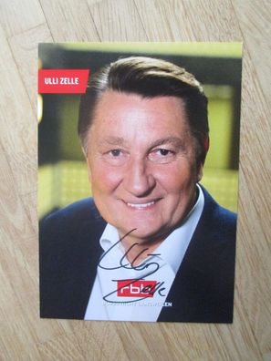 RBB Fernsehmoderator Ulli Zelle - handsigniertes Autogramm!!!