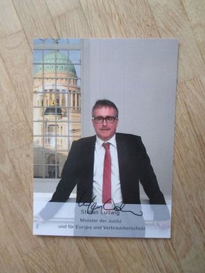 Brandenburg Minister Die Linke Stefan Ludwig - handsigniertes Autogramm!!!