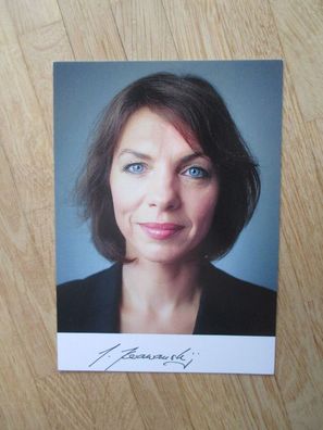 Brandenburg Ministerin Die Linke Susanna Karawanskij - handsigniertes Autogramm!!!