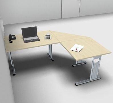Schreibtischkombination GR1 Schreibtisch Winkelschreibtisch PC-Schreibtische