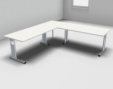 Schreibtischkombination GS9 Schreibtisch Winkelschreibtisch Bürotisch Winkeltisch