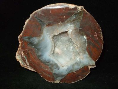 Achat Chalcedon Quarz Geode( USA, Oregon) Anschliff -Mineralien-Anschliffe-Achatgeode