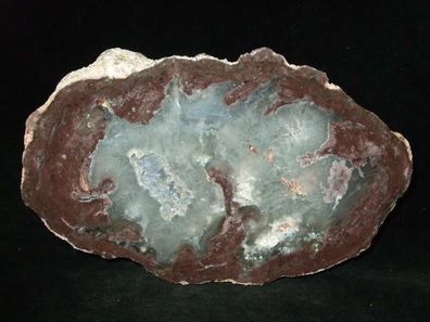 Achat Quarz Bergkristall Geode (Mexiko) Anschliff -Mineralien-Anschliffe-Achatgeoden-