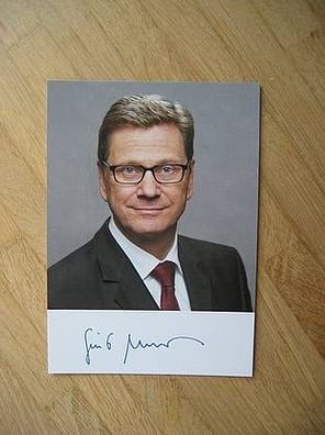 Bundesminister FDP Außenminister Guido Westerwelle - Autogramm!!!