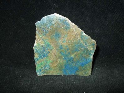 Chrysokoll, Azurit Muttergestein (Mexiko) Anschliff -Mineralien-Heilsteine-Anschliffe