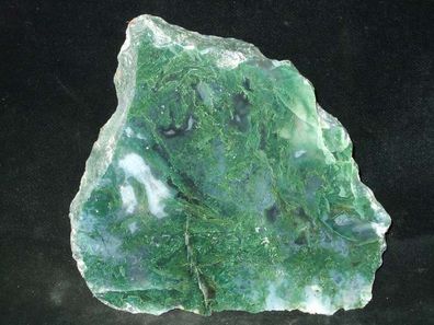 Moosachat (Achat mit Manganoxid) Anschliff Indien Mineralien Heilsteine Anschliffe