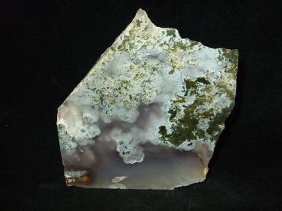 Moosachat Achat Anschliff Mexiko -Mineralien Heilsteine Anschliffe-