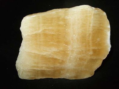 Orangencalcit, Calcit (Mexiko) Anschliff -Mineralien Heilsteine Anschliffe-