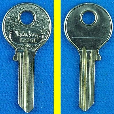 Schlüsselrohling Börkey 1229 L für verschiedene Titan Möbelzylinder, Stahlschränke