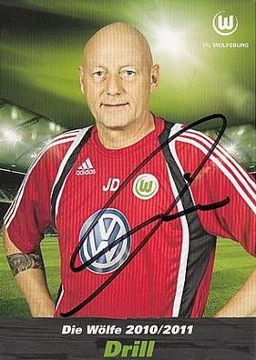 Jörg Drill VFL Wolfsburg 2010-11 Autogrammkarte + A22360