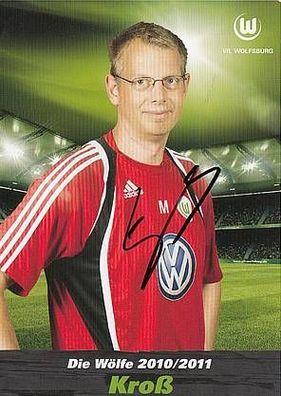 Manfred Kroß VFL Wolfsburg 2010-11 Autogrammkarte + A22359