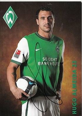Hugo Almeida Werder Bremen 2009-10 Autogrammkarte + A22348
