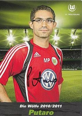 Michele Putaro VFL Wolfsburg 2010-11 Autogrammkarte + A22361