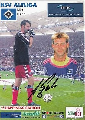 Nils Bahr Hamburger SV Altliga AK 2012-13 TOP Original Signiert + A22584
