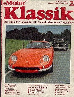 Motor Klassik 2 /84 - Bugatti, Ferrari, Lancia, Lloyd, BMW, Röhr