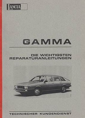 Reparaturanleitung Lancia Gamma, 2000 ccm mit 120 PS