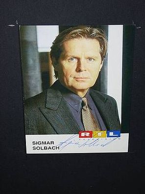 Sigmar Solbach Autogramm ca. 10x15 cm (#1165)