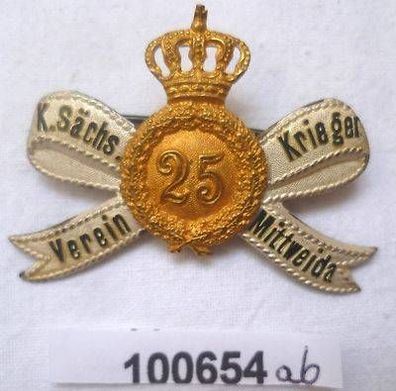 seltenes Abzeichen königlich Sächsischer Kriegerverein Mittweida um 1915