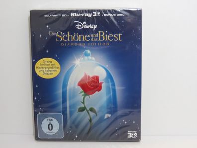 Die Schöne und das Biest - Walt Disney - Diamond Edition - 2D & 3D Blu-ray - OVP