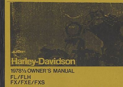 Bedienungsanleitung Harley-Davidson FL / FLH / FX / FXE / FXS, Motorrad