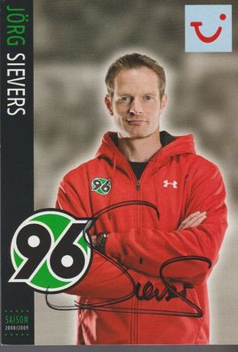 Jörg Sievers Autogramm Hannover 96 Saison 2008/2009