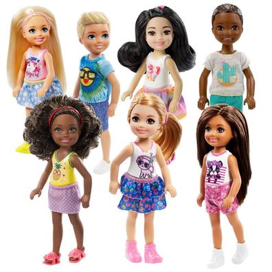 Chelsea Club Freunde | Barbie Puppe | Mattel DWJ33 | Familie Schwester