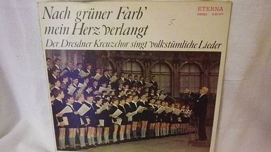 Dresdner Kreuzchor singt volkstümliche Lieder LP Eterna 825477