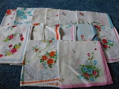 14 Taschentücher für Kinder-China Import-Blumenmotive