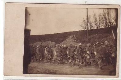 53498 Foto Ak Kriegsgefangene Franzosen um 1915
