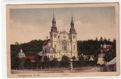 53853 Ak Heiligelinde Ostpreussen Kirche um 1915