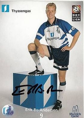 Erik Bo Andersen MSV Duisburg 1998-99 Autogrammkarte + A23117