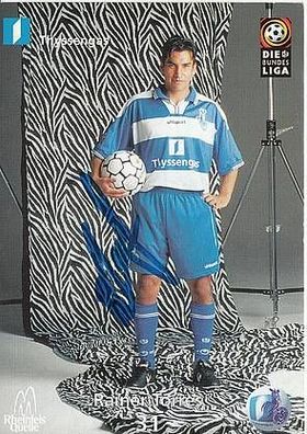 Rainer Torres MSV Duisburg 1999-00 Autogrammkarte + A23125