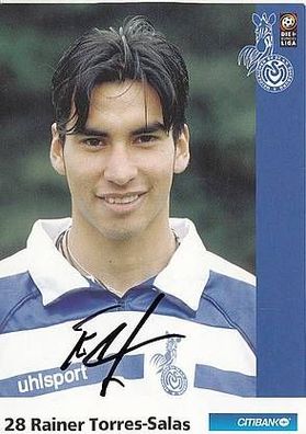 Rainer Torres-Salas MSV Duisburg 2000-01 1. Karte TOP + A23205