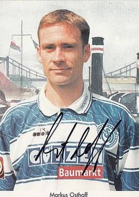 Markus Osthoff MSV Duisburg 1997-98 1. Karte TOP + A23230