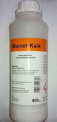 Wiener Kalk ( Calciummagnesiumoxid ) 800 g
